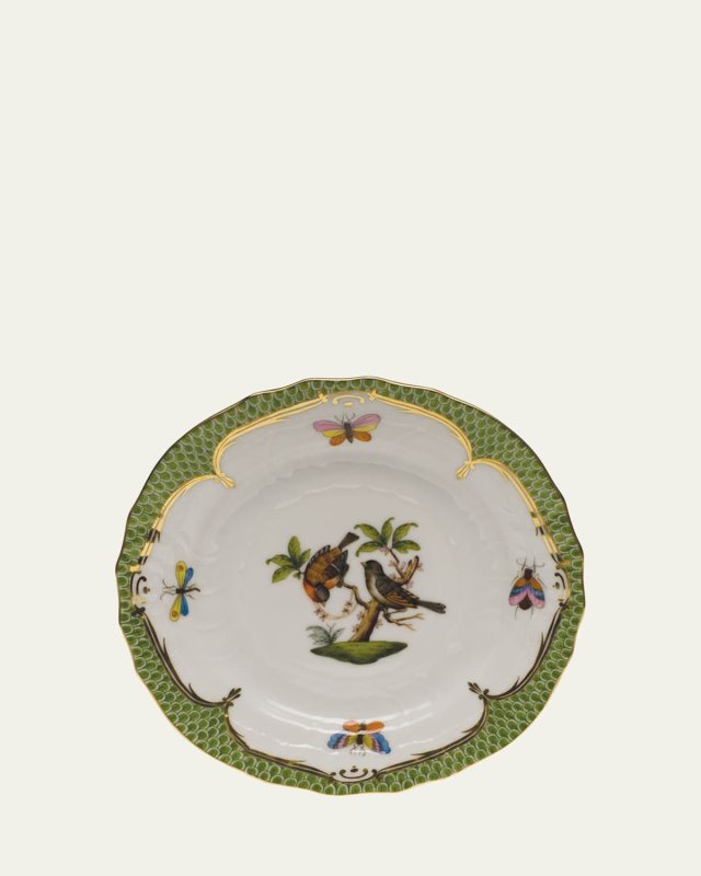 Rothschild Bird Green Motif 12 Bread & Butter Plate